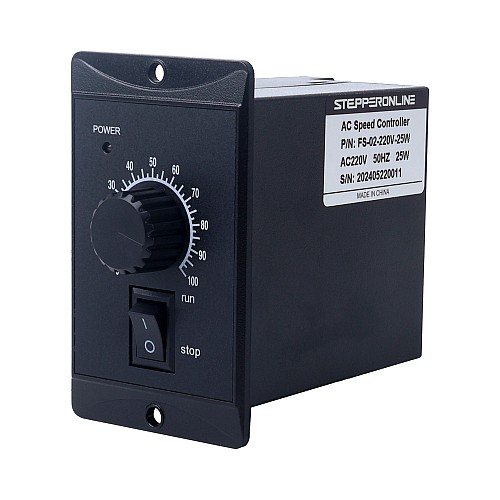 25W Single Phase 220VAC Motor Speed Controller for Variable Speed Motor - FS-02-220V-25W | StepperOnline CA 25W Single Phase 220VAC Motor Speed Controller for Variable Speed Motor - FS-02-220V-25W | StepperOnline CA