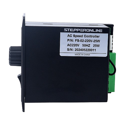 25W Single Phase 220VAC Motor Speed Controller for Variable Speed Motor - FS-02-220V-25W | StepperOnline CA 25W Single Phase 220VAC Motor Speed Controller for Variable Speed Motor - FS-02-220V-25W | StepperOnline CA