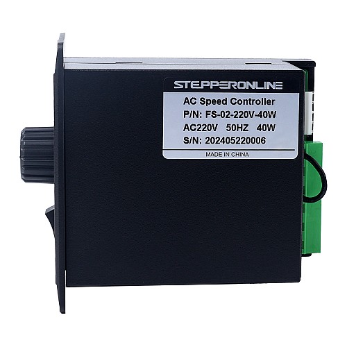 40W Single Phase 220VAC Motor Speed Controller for Variable Speed Motor - FS-02-220V-40W | StepperOnline CA 40W Single Phase 220VAC Motor Speed Controller for Variable Speed Motor - FS-02-220V-40W | StepperOnline CA