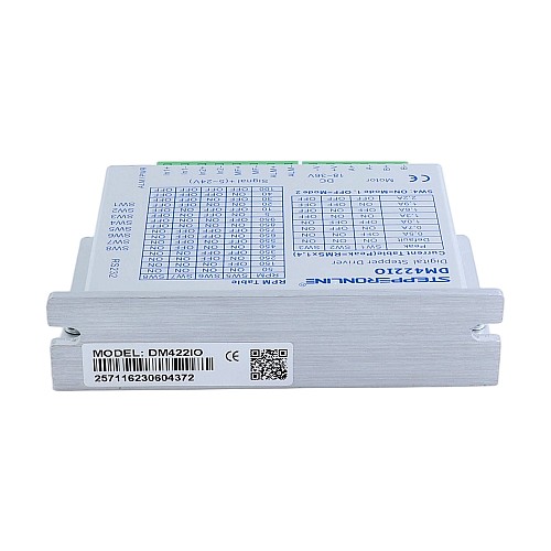 I/O Control Stepper Driver 0-2.2A 18-36VDC for Nema 11, 14, 17 Stepper Motor - DM422IO | StepperOnline CA