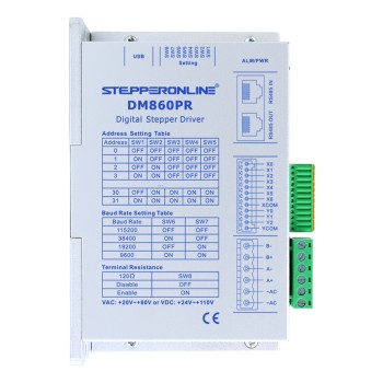 Y Series Modbus RS485 Stepper Driver 0-6.0A 24-110VDC for Nema 34 Stepper Motor