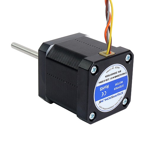 4pcs Nema 17 High Temp Stepper Motor 55Ncm(77.93oz.in) 55mm Round Shaft Insulation Class H 180C - 4-17HS19-2504S-H-V1 | StepperOnline CA