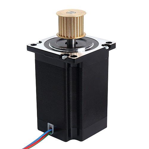 Nema 23 3-Phase Stepper Motor 1.7Nm(240.79oz.in) 5.8A 57x57x80.7mm 3 Wires w/ Timing Belt Pulley - 23HT32-5803S-C1 | StepperOnline CA Nema 23 3-Phase Stepper Motor 1.7Nm(240.79oz.in) 5.8A 57x57x80.7mm 3 Wires w/ Timing Belt Pulley - 23HT32-5803S-C1 | StepperOnline CA