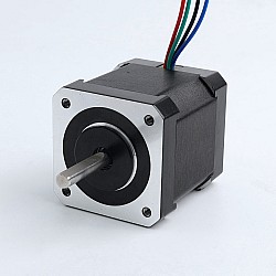 Used - Dual Shaft Nema 17 Bipolar 0.9deg 44Ncm(62.3oz.in) 1.68A 42x42x48mm 4 Wires w/ 0.085m Cable