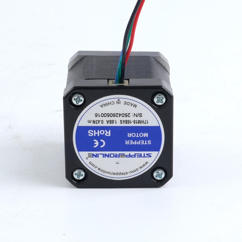 Nema 17 Bipolar 0.9deg 42Ncm(59.48oz.in) 1.68A 42x42x48mm 4 Wires - 17HM19-1684S | StepperOnline CA