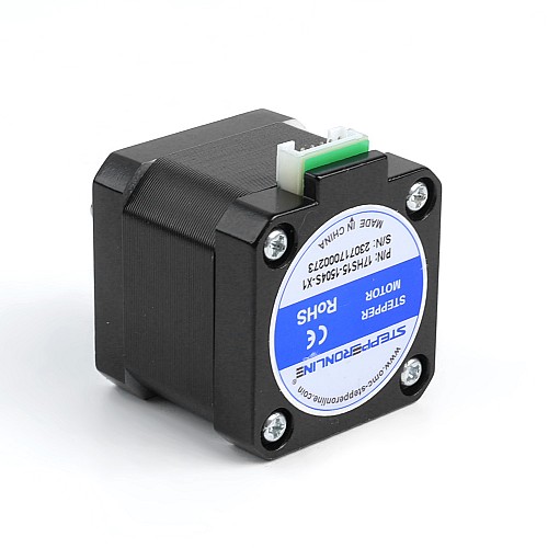 Nema 17 Bipolar 45Ncm(63.74oz.in) 1.5A 42x42x39mm 4 Wires w/ 1m Pin Connector - 17HS15-1504S-X1 | StepperOnline CA