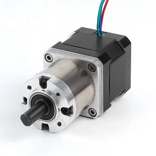 Nema 17 Stepper Motor Bipolar L=40mm w/ Gear Ratio 27:1 Planetary Gearbox - 17HS15-1684S-PG27 | StepperOnline CA
