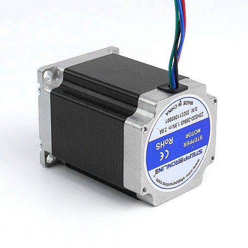 Nema 23 Bipolar 1.8deg 1.9Nm(269.06oz.in) 2.8A 57x57x76mm 4 Wires - 23HS30-2804S | StepperOnline CA