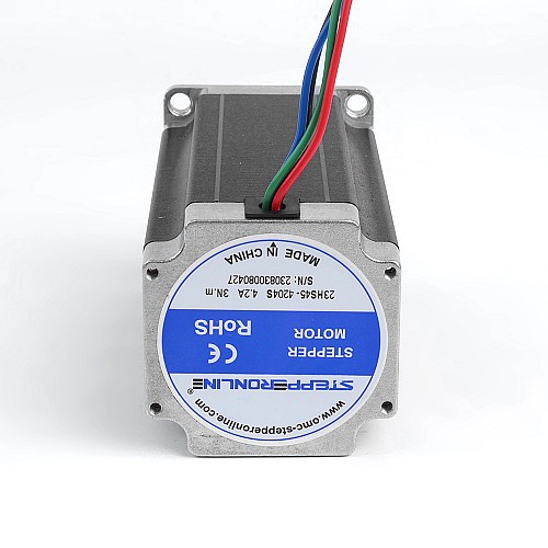Nema 23 Bipolar 3Nm(425oz.in) 4.2A 57x57x113mm 4 Wires Stepper Motor CNC - 23HS45-4204S | StepperOnline CA