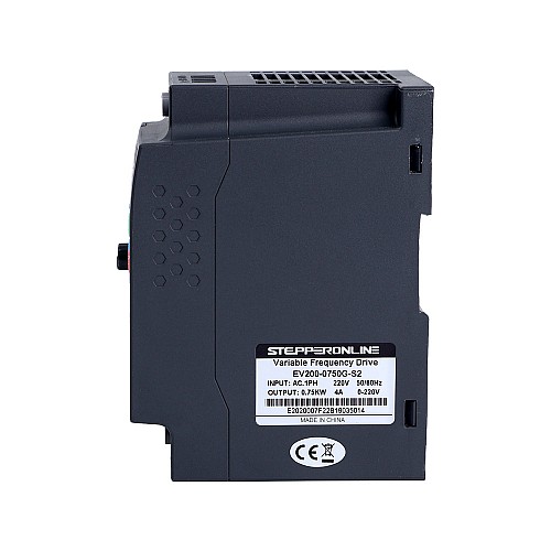 EV200 Series VFD 1HP 0.75KW 4.0A Single Phase 220V Variable Frequency Drive - EV200-0750G-S2 | StepperOnline CA