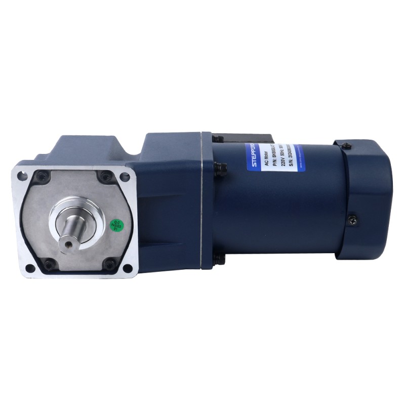 90W 220VAC 50Hz 13.5RPM 40.00Nm(5664.47oz.in) Flange 90mm Right Angle Gearbox Keyway Shaft Single-phase AC Induction  Motor - 5IK90GU-CFT/5GU100RT | StepperOnline CA