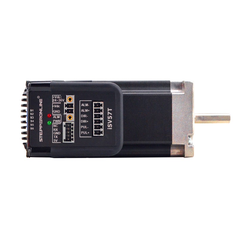 NEMA 23 Integrated Easy Servo Motor 130W 3000rpm 0.45Nm(63.73oz.in) 20-50VDC Brushless DC Servo Motor - iSV57T-130 | StepperOnline CA