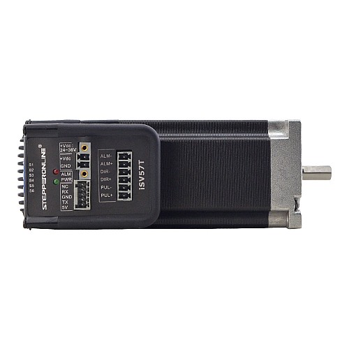 NEMA 23 Integrated Easy Servo Motor 180W 3000rpm 0.6Nm(84.98oz.in) 20-50VDC Servo Motor - Short Shaft - iSV57T-180S | StepperOnline CA