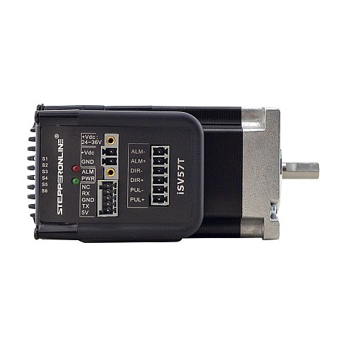 NEMA 23 Integrated Easy Servo Motor 90W 3000rpm 0.3Nm(42.49oz.in) 20-50VDC Servo Motor - Short Shaft - iSV57T-090S | StepperOnline CA NEMA 23 Integrated Easy Servo Motor 90W 3000rpm 0.3Nm(42.49oz.in) 20-50VDC Servo Motor - Short Shaft - iSV57T-090S | StepperOnline CA