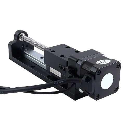 Nema 17 Stepper Ball Screw Linear Actuator 1.5A Stroke 80mm 0.25Nm(35.40oz.in) Lead 2mm(0.07874") with Sensor - LMD17S13BAB15-080 | StepperOnline CA