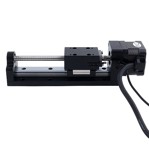 Nema 17 Stepper Ball Screw Linear Actuator 1.5A Stroke 80mm 0.25Nm(35.40oz.in) Lead 1mm(0.0393") with Sensor - LMD17S13BSB15-080 | StepperOnline CA