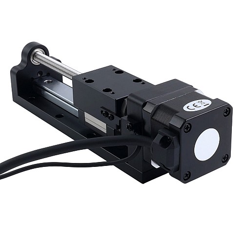 Nema 17 Stepper Ball Screw Linear Actuator 1.5A Stroke 80mm 0.25Nm(35.40oz.in) Lead 1mm(0.0393") with Sensor - LMD17S13BSB15-080 | StepperOnline CA