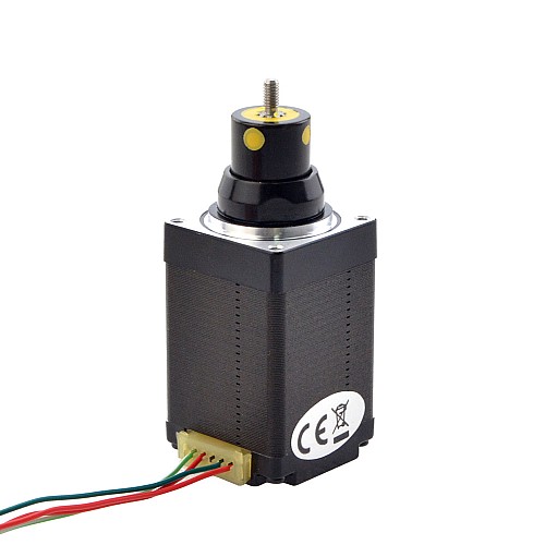 NEMA 11 Captive Acme Linear Stepper Motor 1.0A 46mm Stack Screw Lead 2.54mm(0.1) Travel 12.7mm - 11C18S1004GD5-013RS | StepperOnline CA