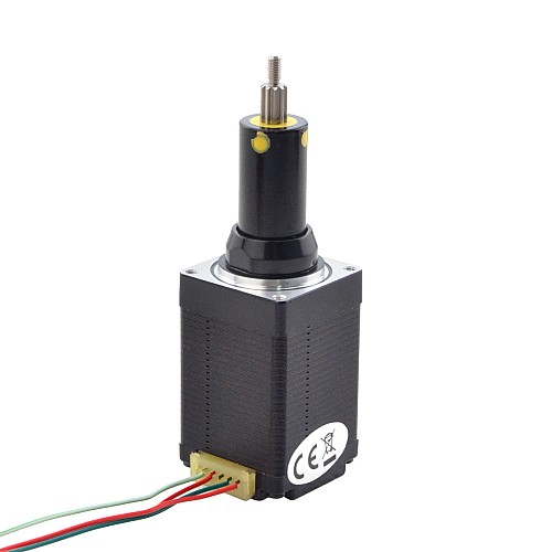 NEMA 11 Captive Acme Linear Stepper Motor 1.0A 46mm Stack Screw Lead 2.54mm(0.1) Travel 25.4mm - 11C18S1004GD5-025RS | StepperOnline CA NEMA 11 Captive Acme Linear Stepper Motor 1.0A 46mm Stack Screw Lead 2.54mm(0.1) Travel 25.4mm - 11C18S1004GD5-025RS | StepperOnline CA