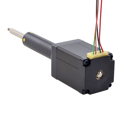 NEMA 11 Captive Acme Linear Stepper Motor 1.0A 46mm Stack Screw Lead 5.08mm(0.2) Travel 50.8mm - 11C18S1004HD5-051RS | StepperOnline CA