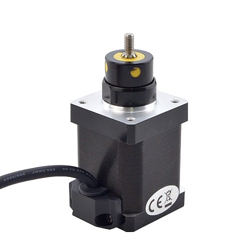NEMA 14 Captive Acme Linear Stepper Motor 1.5A 47mm Stack Screw Lead 2.54mm(0.1) Travel 12.7mm - 14C19S1504GF5-013RS | StepperOnline CA NEMA 14 Captive Acme Linear Stepper Motor 1.5A 47mm Stack Screw Lead 2.54mm(0.1) Travel 12.7mm - 14C19S1504GF5-013RS | StepperOnline CA