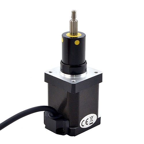NEMA 14 Captive Acme Linear Stepper Motor 1.5A 47mm Stack Screw Lead 2.54mm(0.1) Travel 25.4mm - 14C19S1504GF5-025RS | StepperOnline CA