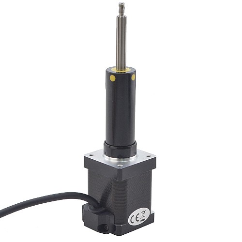 NEMA 14 Captive Acme Linear Stepper Motor 1.5A 47mm Stack Screw Lead 6.35mm(0.25) Travel 50.8mm - 14C19S1504RF5-051RS | StepperOnline CA
