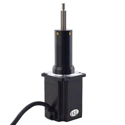 NEMA 23 Captive Acme Linear Stepper Motor 4.0A 75mm Stack Screw Lead 5.08mm(0.2) Travel 63.5mm - 23C30S4004HG5-064RS | StepperOnline CA NEMA 23 Captive Acme Linear Stepper Motor 4.0A 75mm Stack Screw Lead 5.08mm(0.2) Travel 63.5mm - 23C30S4004HG5-064RS | StepperOnline CA