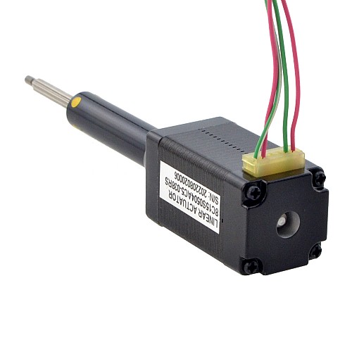 NEMA 8 Captive Acme Linear Stepper Motor 0.5A 38.2mm Stack Screw Lead 2mm(0.07874") Travel 38.1mm - 8C15S0504AC5-038RS | StepperOnline CA