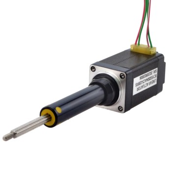 NEMA 8 Captive Acme Linear Stepper Motor 0.5A 38.2mm Stack Screw Lead 2mm(0.07874") Travel 38.1mm NEMA 8 Captive Acme Linear Stepper Motor 0.5A 38.2mm Stack Screw Lead 2mm(0.07874") Travel 38.1mm