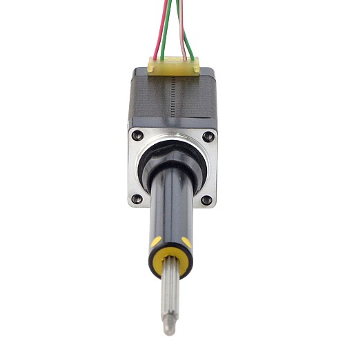 NEMA 8 Captive Acme Linear Stepper Motor 0.5A 38.2mm Stack Screw Lead 2mm(0.07874") Travel 38.1mm - 8C15S0504AC5-038RS | StepperOnline CA