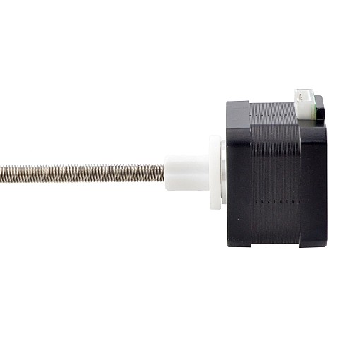 Nema 17 External 34mm Stack 0.4A Lead 2mm(0.07874) Length 200mm - 17E13S0404AF2-200RS | StepperOnline CA