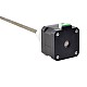 Nema 17 External 34mm Stack 0.4A Lead 2mm(0.07874) Length 200mm - 17E13S0404AF2-200RS | StepperOnline CA