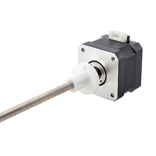 Nema 17 External 34mm Stack 0.4A Lead 2mm(0.07874) Length 200mm - 17E13S0404AF2-200RS | StepperOnline CA