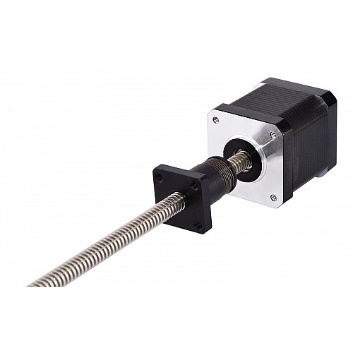 Anti-backlash Screw Nut Nema 17 External 48mm Stack 1.68A Lead 2mm(0.07874") Length 330mm - 17E19S1684AB4-330RA | StepperOnline CA Anti-backlash Screw Nut Nema 17 External 48mm Stack 1.68A Lead 2mm(0.07874") Length 330mm - 17E19S1684AB4-330RA | StepperOnline CA