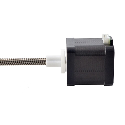 Nema 17 External Acme Linear Stepper Motor 1.68A 48mm Stack Screw Lead 8mm(0.31496) Lead Length 300mm - 17E19S1684MB4-300RS | StepperOnline CA