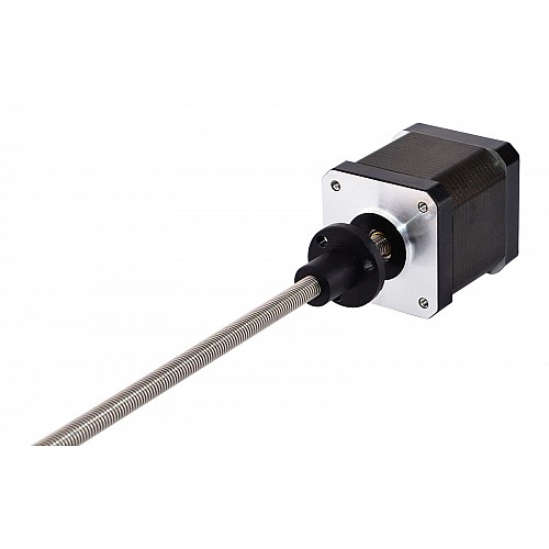 Nema 17 External 48mm Stack 1.68A Lead 8mm(0.31496) Length 200mm - 17E19S1684MB4-200RS | StepperOnline CA