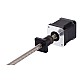 Anti-backlash Screw Nut Nema 17 External 48mm Stack 0.4A Lead 2mm(0.07874) Length 300mm - 17E19S0406AB2-300RA | StepperOnline CA
