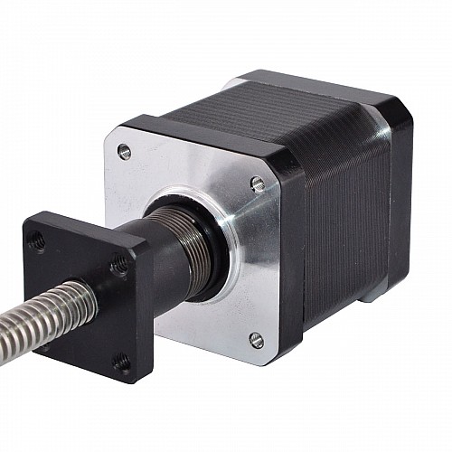 Anti-backlash Screw Nut Nema 17 External 48mm Stack 1.68A Lead 2mm(0.07874") Length 330mm - 17E19S1684AB4-330RA | StepperOnline CA Anti-backlash Screw Nut Nema 17 External 48mm Stack 1.68A Lead 2mm(0.07874") Length 330mm - 17E19S1684AB4-330RA | StepperOnline CA