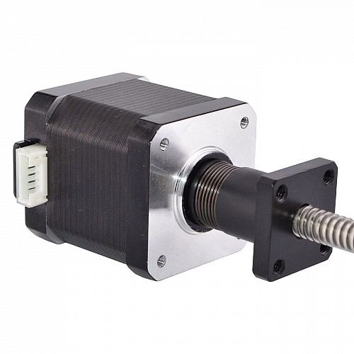 Anti-backlash Screw Nut Nema 17 External 48mm Stack 1.68A Lead 2mm(0.07874") Length 330mm - 17E19S1684AB4-330RA | StepperOnline CA Anti-backlash Screw Nut Nema 17 External 48mm Stack 1.68A Lead 2mm(0.07874") Length 330mm - 17E19S1684AB4-330RA | StepperOnline CA