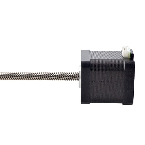 Nema 17 Non-captive 44Ncm (62.31oz.in) 48mm Stack 1.68A Lead 8mm(0.31496) Length 200mm - 17N19S1684MB4-200RS | StepperOnline CA