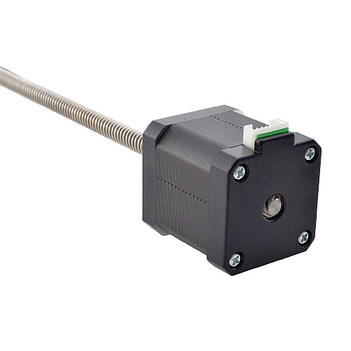 Nema 17 Non-captive 44Ncm (62.31oz.in) 48mm Stack 1.68A Lead 8mm(0.31496) Length 200mm - 17N19S1684MB4-200RS | StepperOnline CA