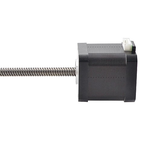 Nema 17 Non-captive 48mm Stack 1.68A Lead 8mm(0.31496) Length 300mm - 17N19S1684MB2-300RS | StepperOnline CA