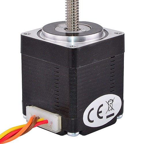 Nema 11 Non-captive 34mm Stack 0.75A Lead 2mm(0.07874) Length 100mm - 11N13S0754AA2-100RS | StepperOnline CA
