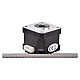 Nema 17 Non-captive 34mm Stack 0.4A Lead 2mm(0.07874) Length 100mm - 17N13S0404AF2-100RS | StepperOnline CA