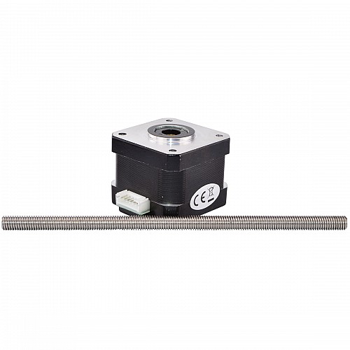 Nema 17 Non-captive 34mm Stack 0.4A Lead 2mm(0.07874) Length 150mm - 17N13S0404AF2-150RS | StepperOnline CA Nema 17 Non-captive 34mm Stack 0.4A Lead 2mm(0.07874) Length 150mm - 17N13S0404AF2-150RS | StepperOnline CA