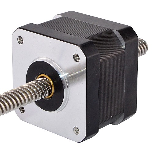 Nema 17 Non-captive 34mm Stack 0.4A Lead 8mm(0.31496) Length 150mm - 17N13S0404MB2-150RS | StepperOnline CA