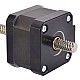 Nema 17 Non-captive 26Ncm(36.81oz.in) 34mm Stack 0.4A Lead 8mm(0.31496) Length 320mm - 17N13S0404MB2-320RS | StepperOnline CA