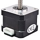 Nema 17 Non-captive 34mm Stack 0.84A Lead 2mm(0.07874) Length 200mm - 17N13S0844AF2-200RS | StepperOnline CA