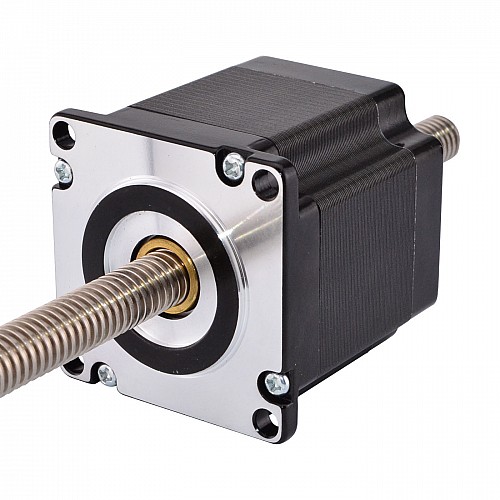Nema 23 Non-captive 56mm Stack 2A Lead 2mm(0.07874) Length 300mm - 23N22S2004AJ2-300RS | StepperOnline CA
